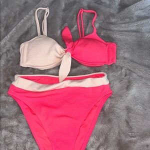 Xhilaration Vibrant Pink Bikini Set